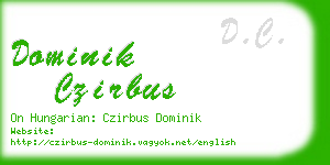 dominik czirbus business card